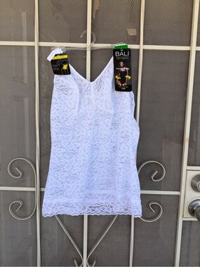 Bali White Lace Firm Control Cami